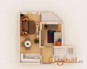 Stan NOVI SAD,PODBARA,kv: 28, € 110000, ID: 1019460